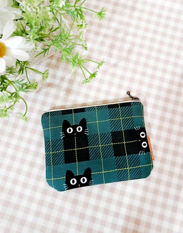 拾光系列萬用袋/零錢包/化妝包/收納袋/頑皮黑貓款