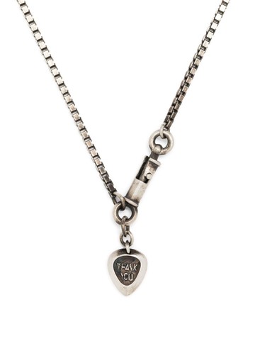 WERKSTATT:MÜNCHEN - heart-charm box-chain necklace - unisex - Sterling Silver - One Size
