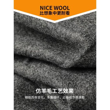 高端輕奢加厚仿羊毛毛呢西褲男士冬季輕商務保暖休閑磨毛小腳褲潮