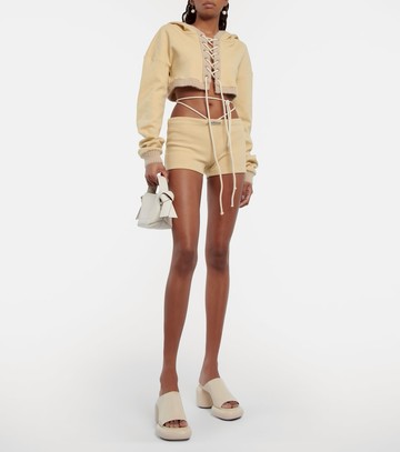 Didu Cropped fleece hoodie