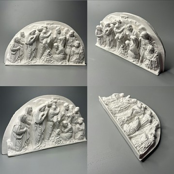 北歐ins復古立體浮雕人物雕塑石膏像家居裝飾擺件古羅馬立體版畫