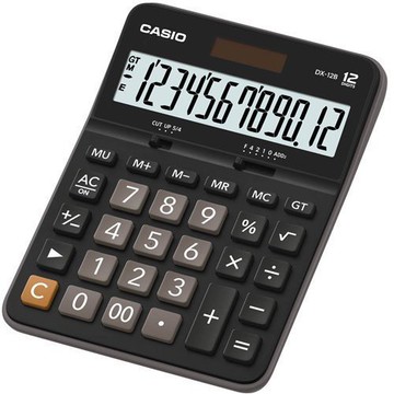 casiodx-12b 12位數 大型顯示幕 商用標準型 計算機