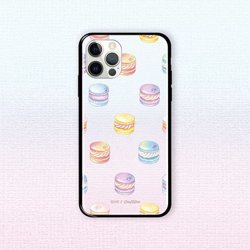 聯名 Rose療癒美食插畫 繽紛馬卡龍派對 防摔手機殼 ROAA03