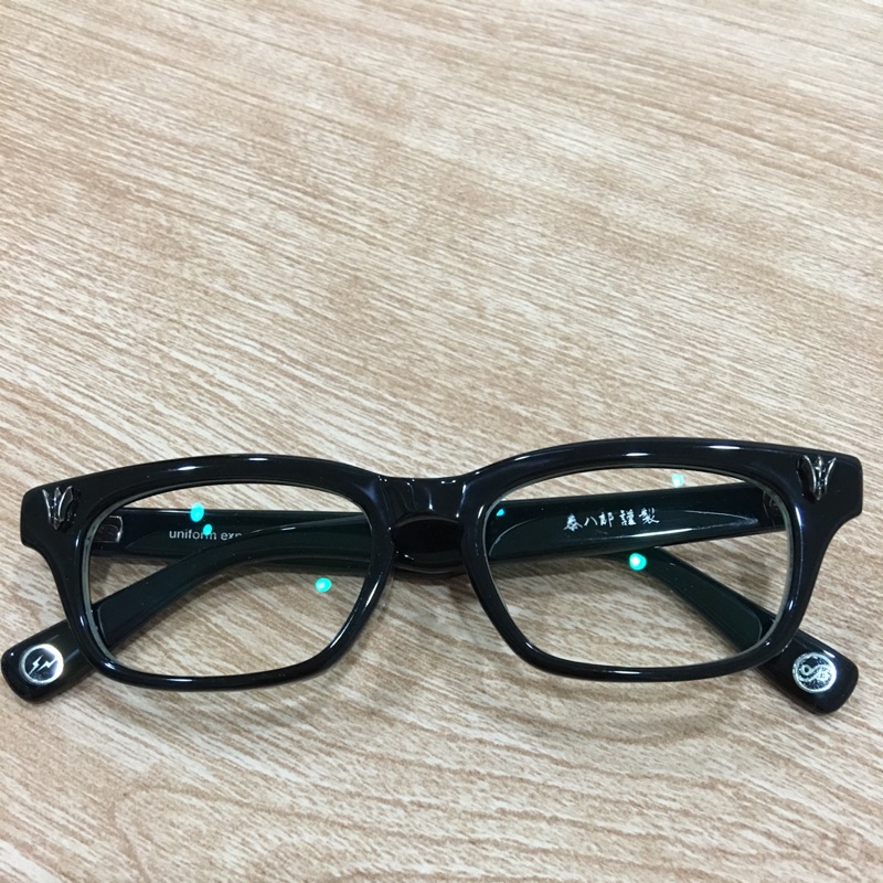 泰八郎謹製 uniform experiment メガネ　伊達眼鏡 UE-240059-blk-01.jpg