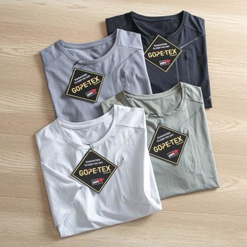 戶外蔦家 高端出口外貿單夏季薄款冰感親膚速干圓領短袖剪標男t恤