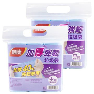 楓康 加厚強韌垃圾袋 中 72張  2包