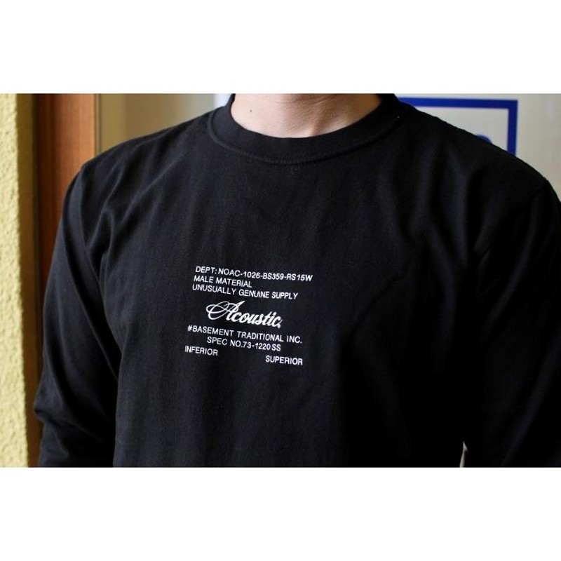 ACOUSTIC アコースティック ACOUSTIC DEPT L/S TEE 頑丈なロングT