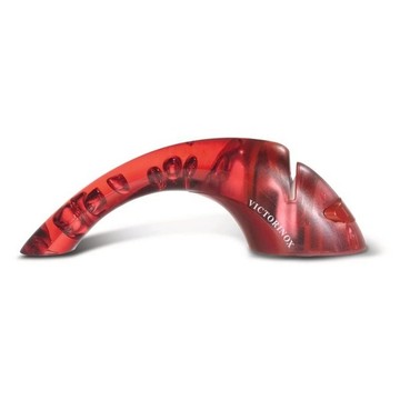 【Victorinox 瑞士維氏】陶瓷磨刀器-紅(7.8721)【墊腳石】