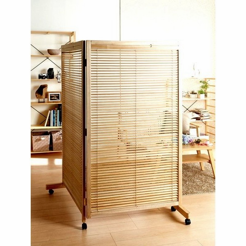 パーテーション おしゃれ 安い オフィス 間仕切り 衝立 2連 180 キャスター アジア 木製 脚 自立 和風 ナチュラル 通販 Lineポイント最大get Lineショッピング