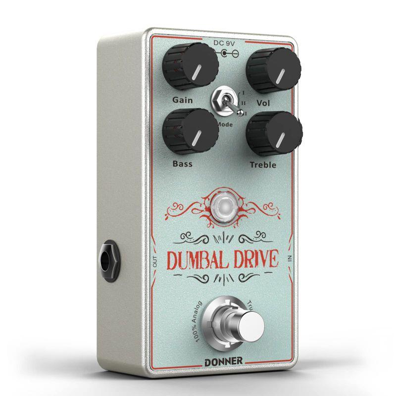 ギターエフェクター Donner オーバードライブエフェクター 完全アナログ回路 Dumbal Drive