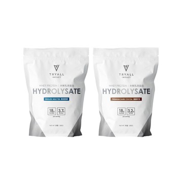 TRYALL 水解乳清蛋白500g 英式奶茶 醇黑可可