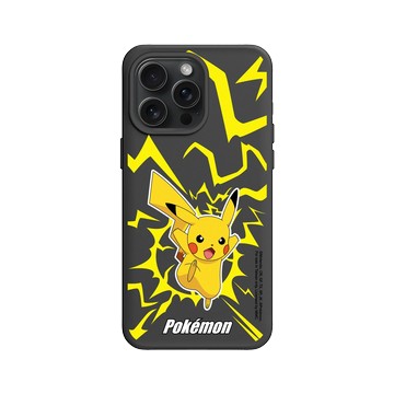 iPhone 15 Pro Max SolidX 黑 - 寶可夢 Pokemon - 戰鬥系列-皮卡丘