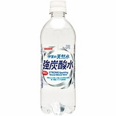 サンガリア) 伊賀の天然水 強炭酸(PET) 500ML 常温