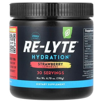 Redmond, Re-Lyte® 補水，草莓檸檬水味，6.7 盎司（190 克）