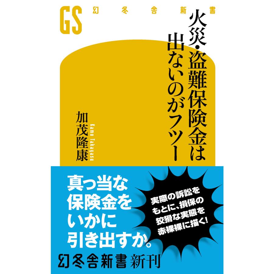 火災・盗難保険金は出ないのがフツー