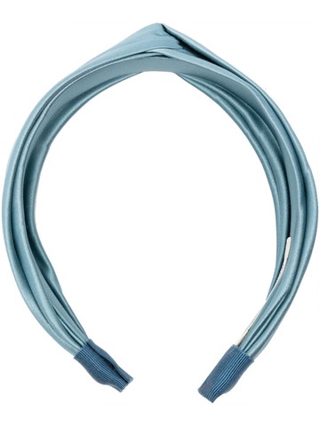 Jennifer Behr - Petite Twist satin headband - women - Fabric - One Size - Blue