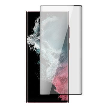 Samsung AGC日本玻璃 保護貼 【 S22 Ultra】 玻璃貼 手機保護貼膜 手機貼 鋼化模 保護貼  S22 Ultra 曲面黑框 保護膜-2入組