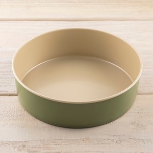 貝印B-nat棕櫚蠟不沾圓蛋糕模20cm 綠DL7103