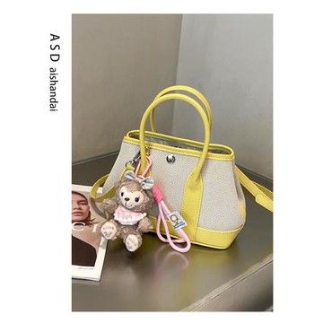 迷你花園包包女2024新款時尚百搭真皮小包包荔枝紋單肩斜挎手提包