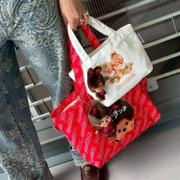 精品推薦✨夢奇奇 包 托特包 化妝包 斜背包 Monchhichi周邊 Lisa同款收納包 療癒小物 交換禮物 泰國限定