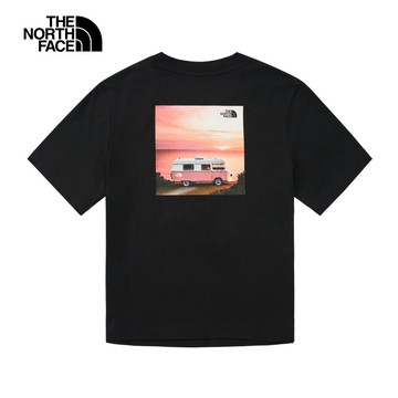 The North Face北面女款黑色純棉短袖T恤｜8DCHJK3