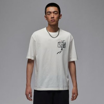 NIKE 短袖上衣 男 AS M J BRK SBB OVSZ GFX SS CRW 白 IB3298-133 (2S4518)