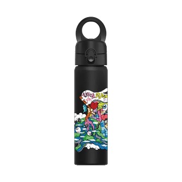 磁吸水壺 AquaStand 不鏽鋼 700cc - 附吸管 黑 - ZOE - 正在融化的地球