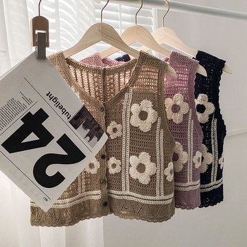 無袖背心馬甲女新款設計感小眾潮流時尚秋冬款坎肩馬夾上衣