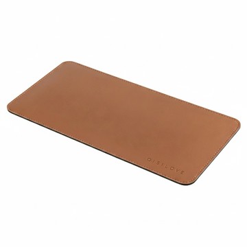 QISILOVE 皮革桌墊 防水抗油防汙 精準光學滑鼠通用 大(100 x 40cm)  紙棕色  1個