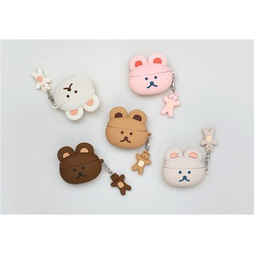 現貨 韓國文創Romane AirPods3矽膠保護套 耳機保護套 耳機殼 藍芽耳機保護殼 多拿熊系列 日本進口