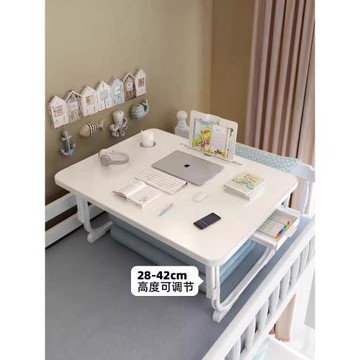 可升降折疊床上小桌子簡約宿舍學生寫字床上書桌學習調節高度支架家用臥室坐地飄窗懶人筆記本電腦辦公小桌板