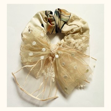 【緞帶系列】髮圈 / WHITE
