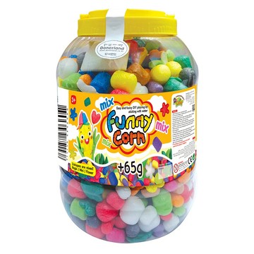 Donerland 魔法玉米黏土遊戲桶 迷你玉米黏土 小球+花朵+大球 65g  多色  1桶