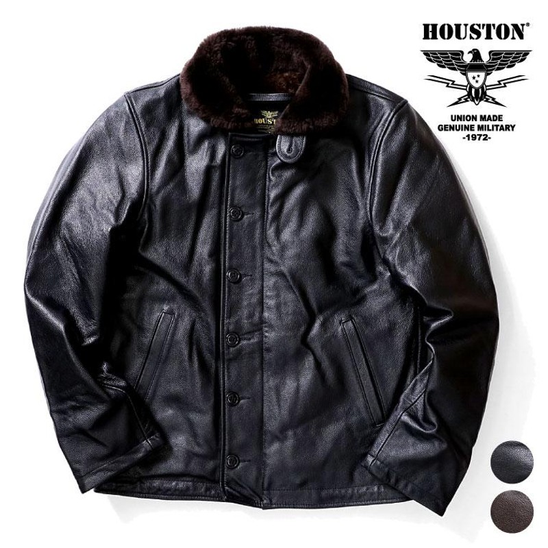 HOUSTON / ヒューストン 8177 COW LEATHER N-1 DECK JACKET / カウレザーN-1デッキジャケット -全2色-  | LINEブランドカタログ