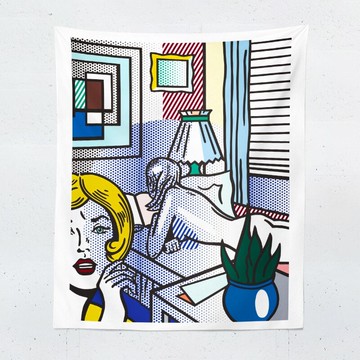 波普時尚少女心掛布藝術 學生宿舍裝飾布拍照背景墻臥室床頭掛布