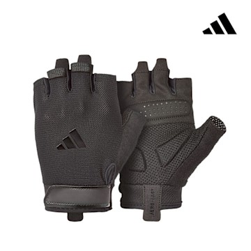 adidas 愛迪達 基礎透氣訓練手套 (黑)