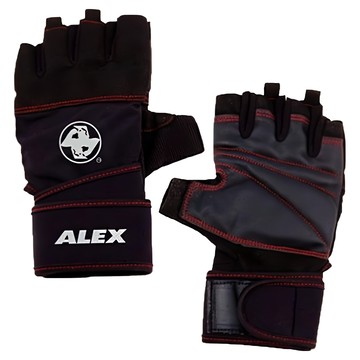 ALEX SPORTS 重訓手套  1雙  M  Black