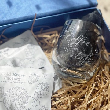 【客製】咖啡套裝禮盒 | 刻字 | 咖啡杯茶杯 | 玻璃