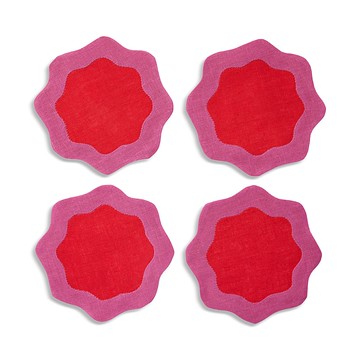 Sferra Ondulato Cocktail Napkins, Set of 6