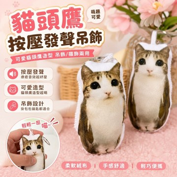 免運🔥meowl貓頭鷹 周邊商品 壓克力吊飾 鑰匙圈 布偶 擺飾 抱枕 鑰匙扣 帶聲音 流行禮物 按壓發聲meowl貓
