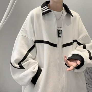 限時優惠 新款休閒痞帥外套 新款痞帥外套ins百搭上衣情侶潮牌港風潮流休閒寬鬆學生夾克