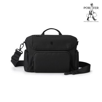 PORTER INTERNATIONAL - 理性秩序MATRIX斜背包(L) - 黑