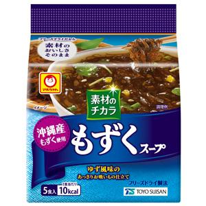 東洋水産 マルちゃん 素材のチカラ 沖縄産もずくスープ 5食入×12個 ／食品