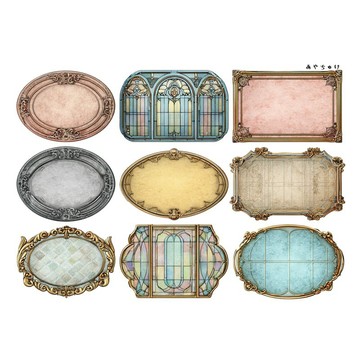 【9 月新品】20-147-0229 裁切紙 幻想復古浪漫喫茶