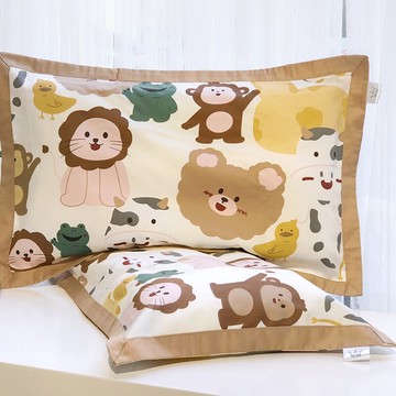 純棉兒童乳膠枕頭套30x50夏季卡通全棉枕芯內膽套網紅40x60單只裝