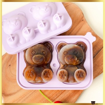 大創韓國泰迪熊矽膠冰模