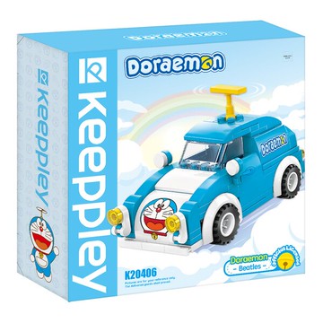 【震撼精品百貨】Doraemon_哆啦A夢~Qman啟蒙積木 哆啦A夢 迷你車積木*46706