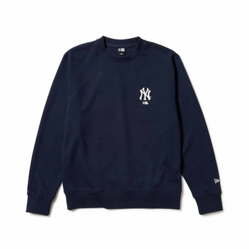 NEW ERA 男女 長袖上衣 SWEATSHIRT 日版 紐約洋基 海軍藍 NE14735051