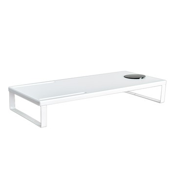 【dayneeds】無線充電鐵板螢幕架(四色可選)白色