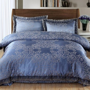 躺在雲端 貢緞歐式床單被套奢華 絲錦提花四件套七天預購+現貨